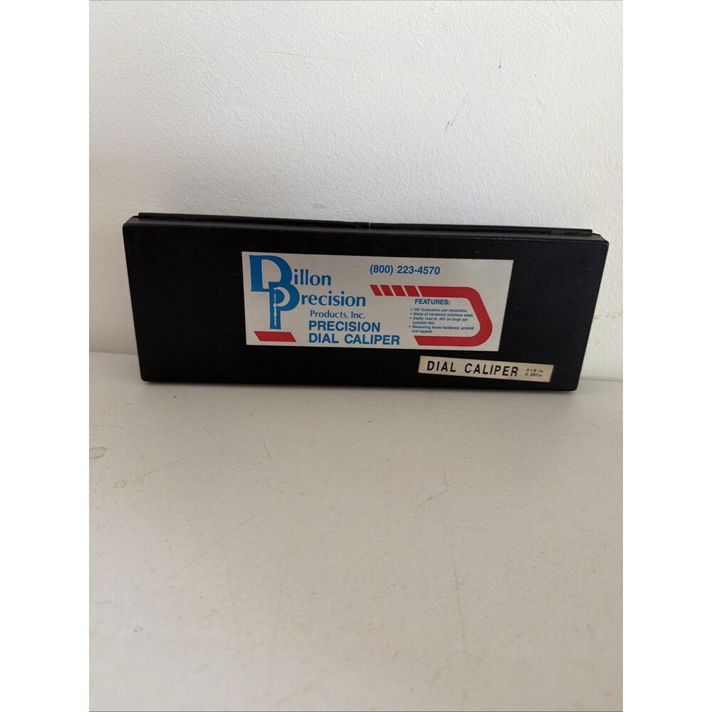Dillon Precision 6” Dial Caliper W/Case